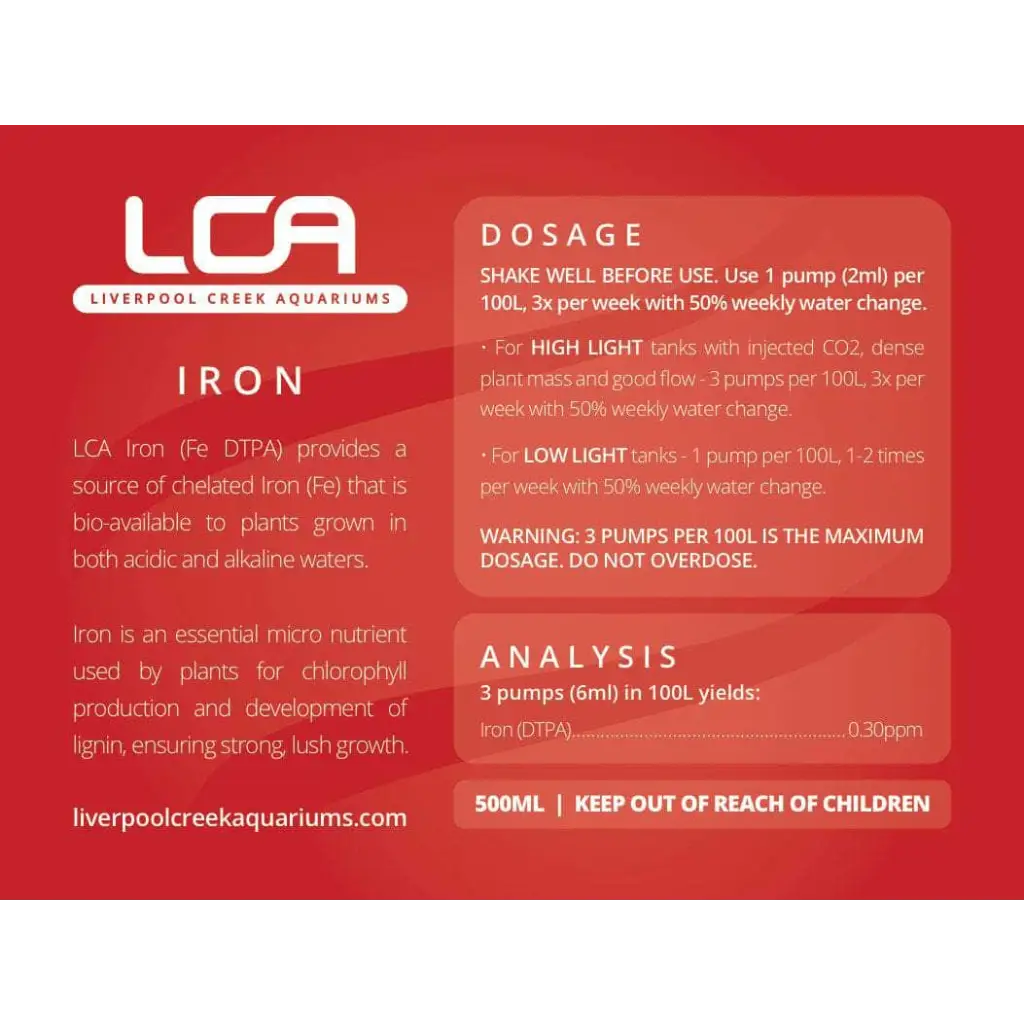 LCA Iron (DTPA) - 500ML