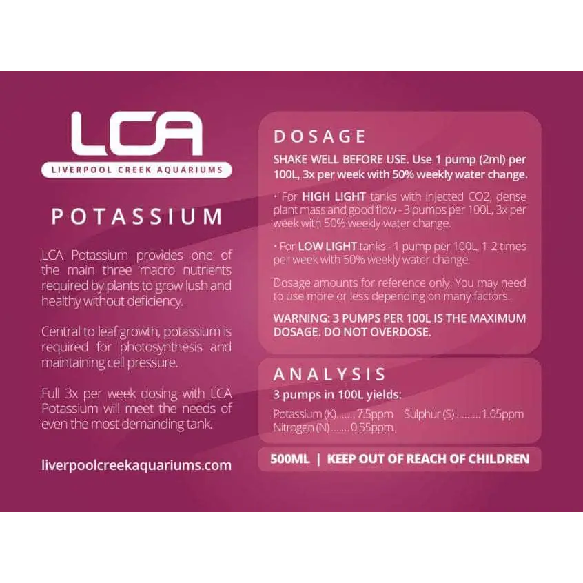 LCA Potassium (K) - 500ML