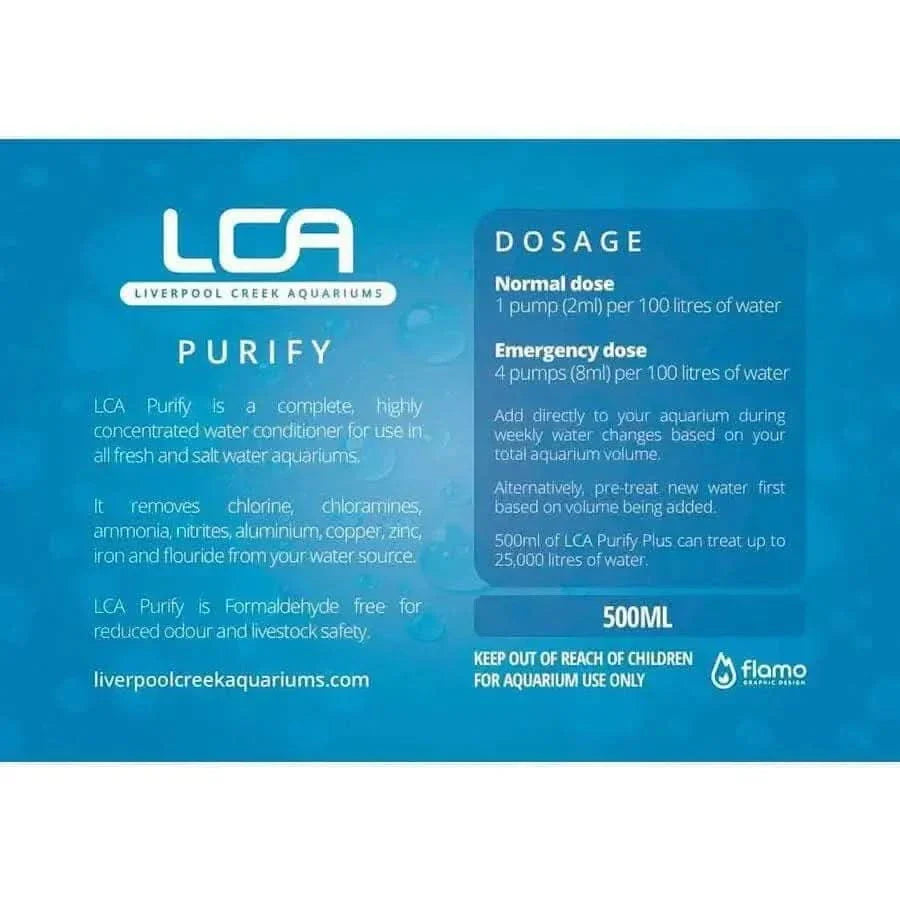 LCA Purify water conditioner.