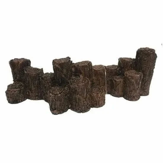 Artificial tree stump aquarium decoration.