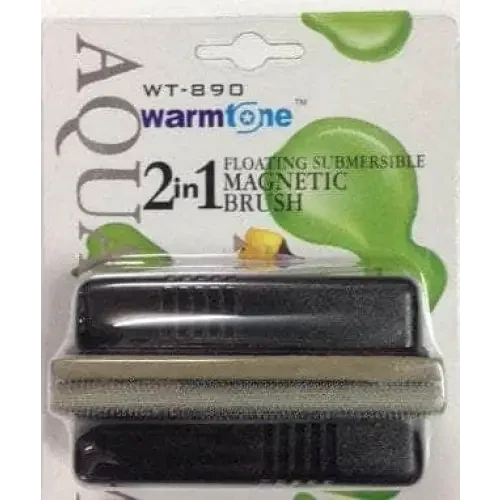 Magnetic aquarium cleaning brush.