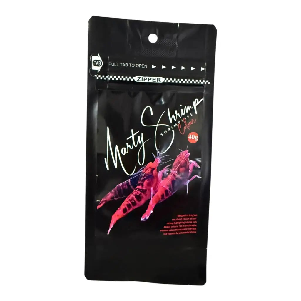 Marty Shrimp Color food package.