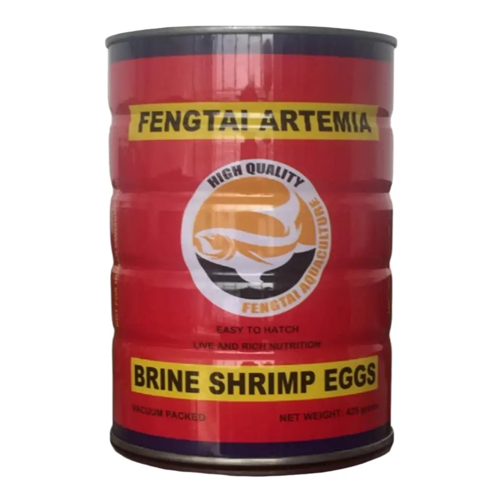 Can of brine shrimp eggs.