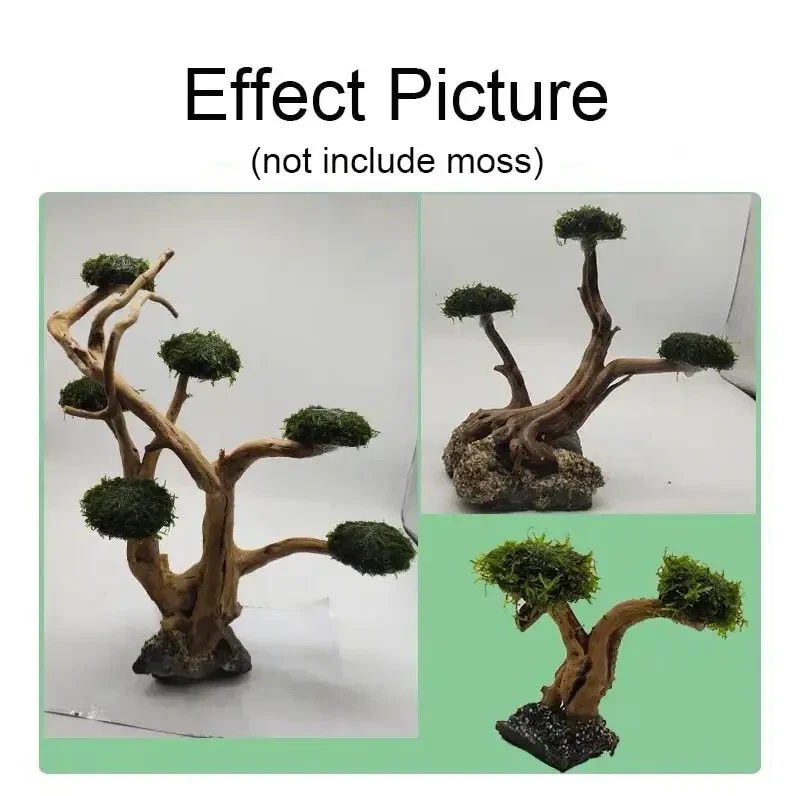 Artificial bonsai tree decorations.