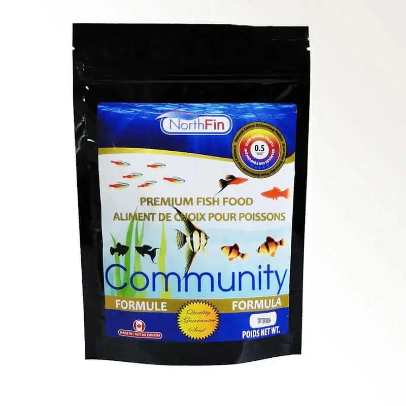 Bag of premium fish food.
