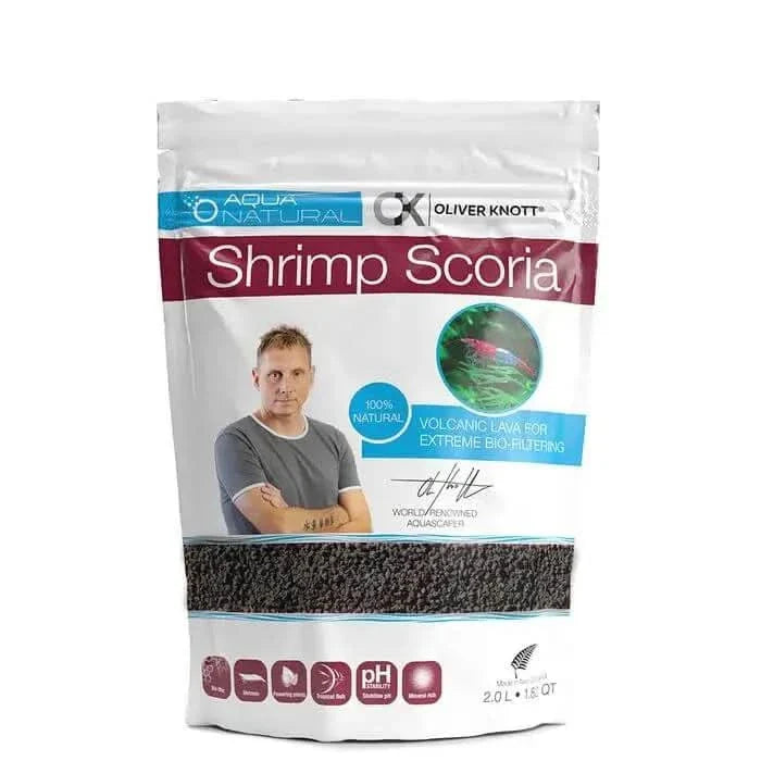 Bag of shrimp scoria for aquariums.