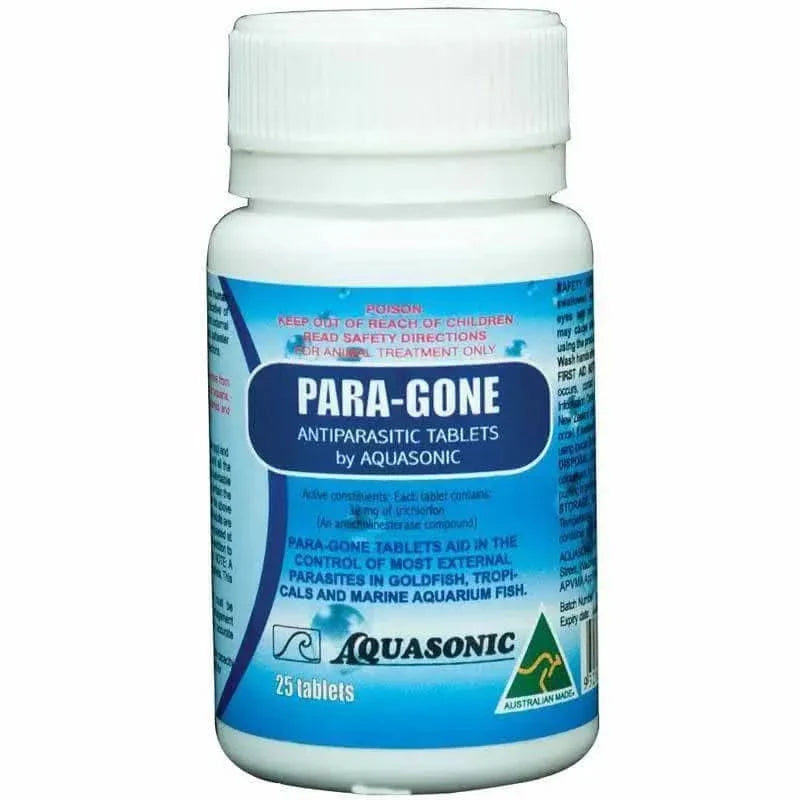 Para-Gone antiparasitic tablets for aquarium fish.