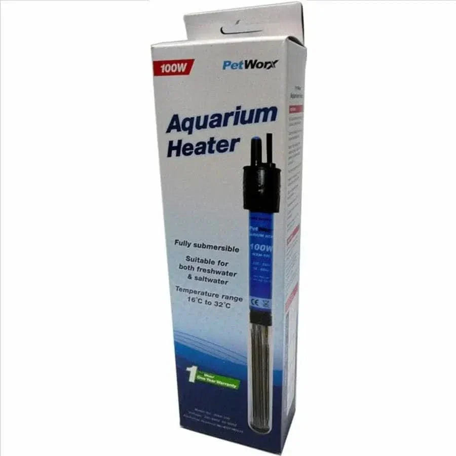 Aquarium heater in its packaging.