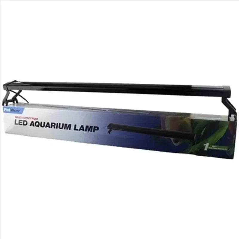 Black LED aquarium lamp with box.