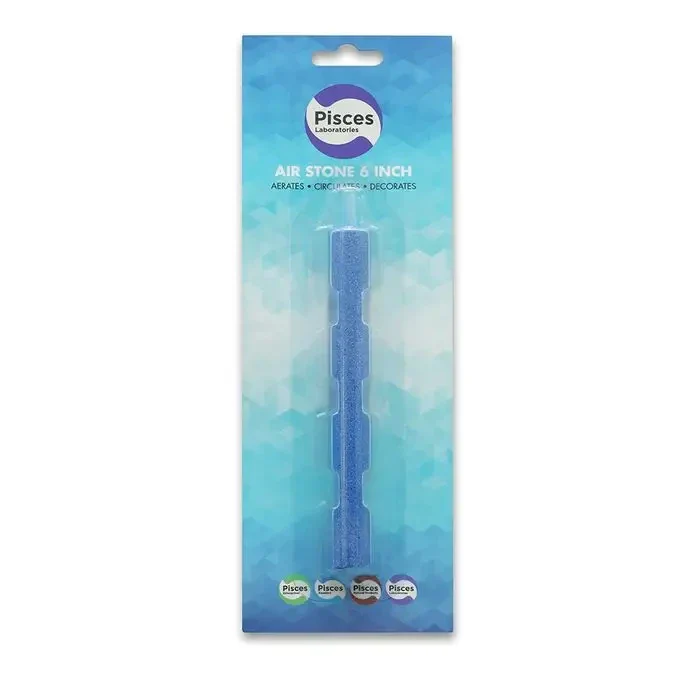 Packaged blue air stone.