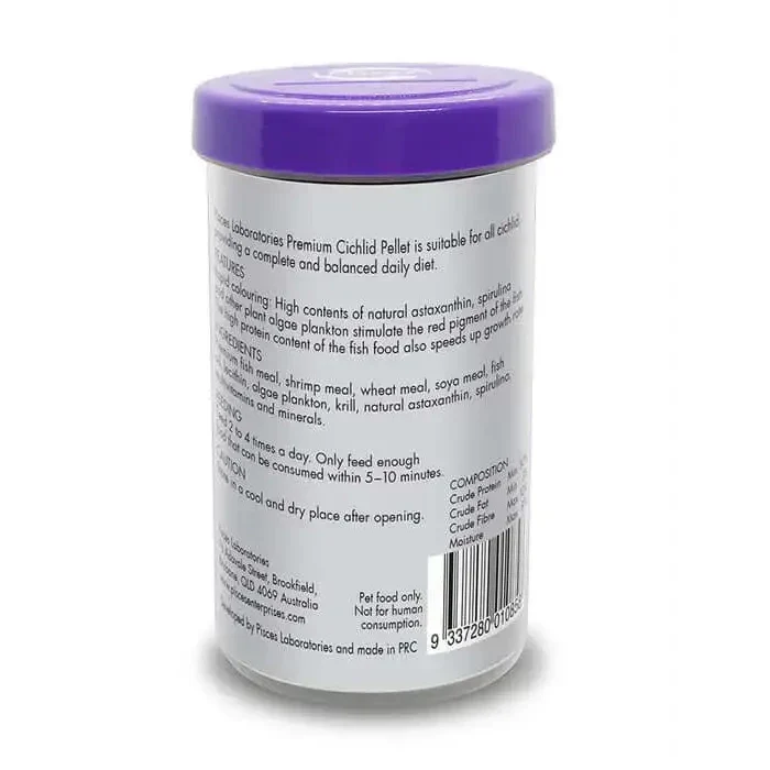 Container of fish food.
