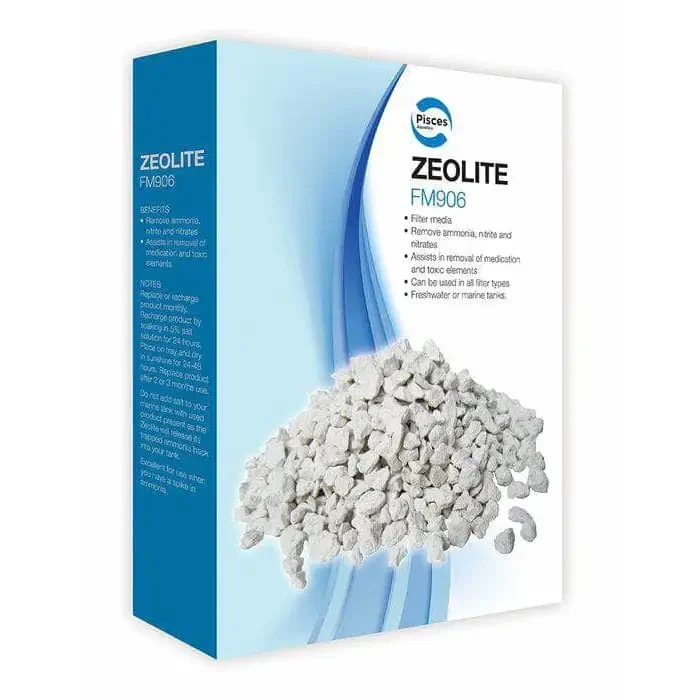Box of zeolite filter media.