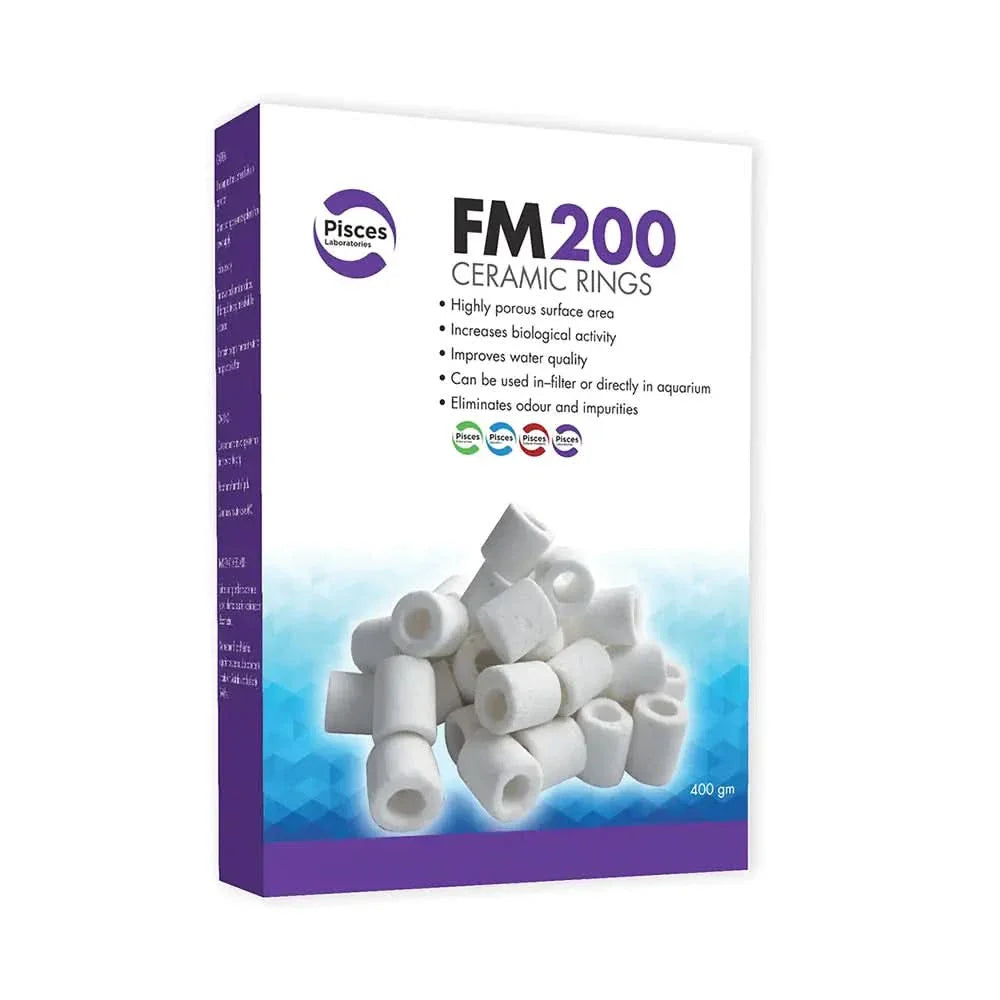 Box of ceramic aquarium filter rings.
