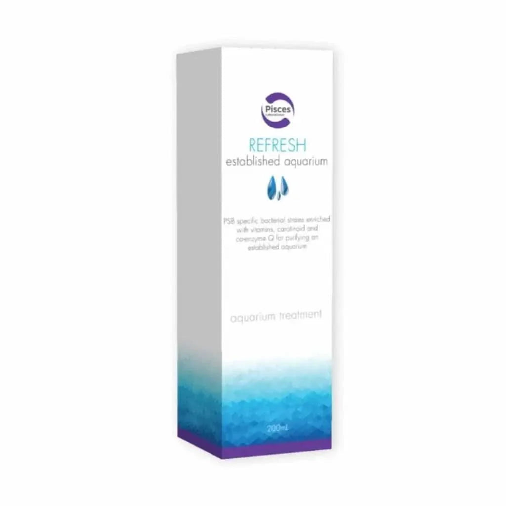 Pisces Refresh aquarium treatment box.