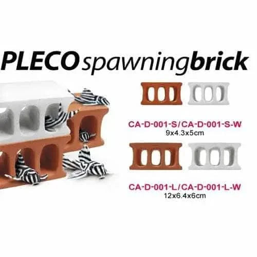 Pleco spawning bricks in brown and white.