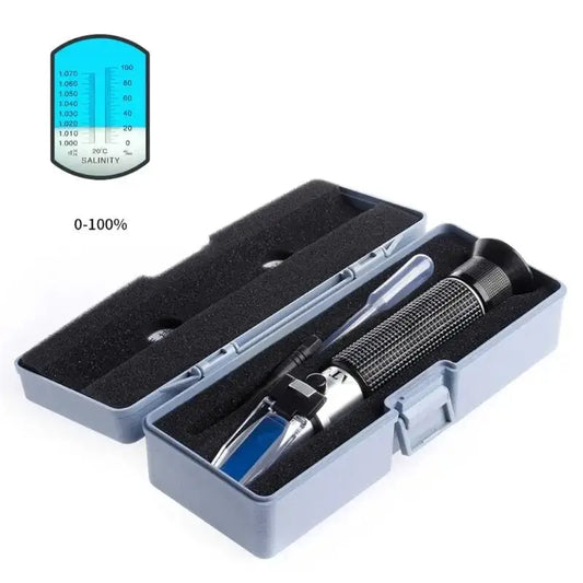 Salinity Refractometer Meter Water Reader Marine 0~10% Salt
