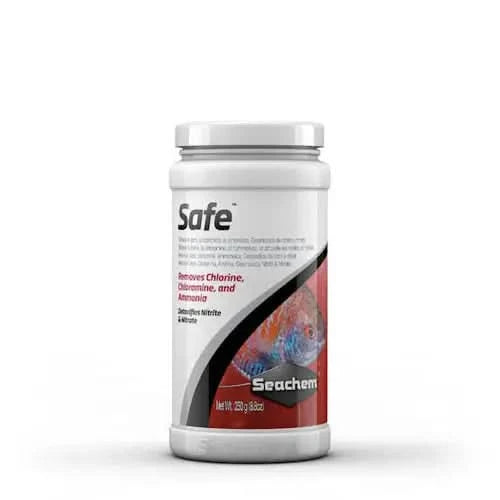 White container of water conditioner.