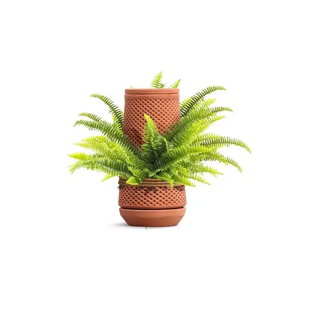 certa self-watering terracotta ceramic planter Self-Watering Terracotta Ceramic Planter