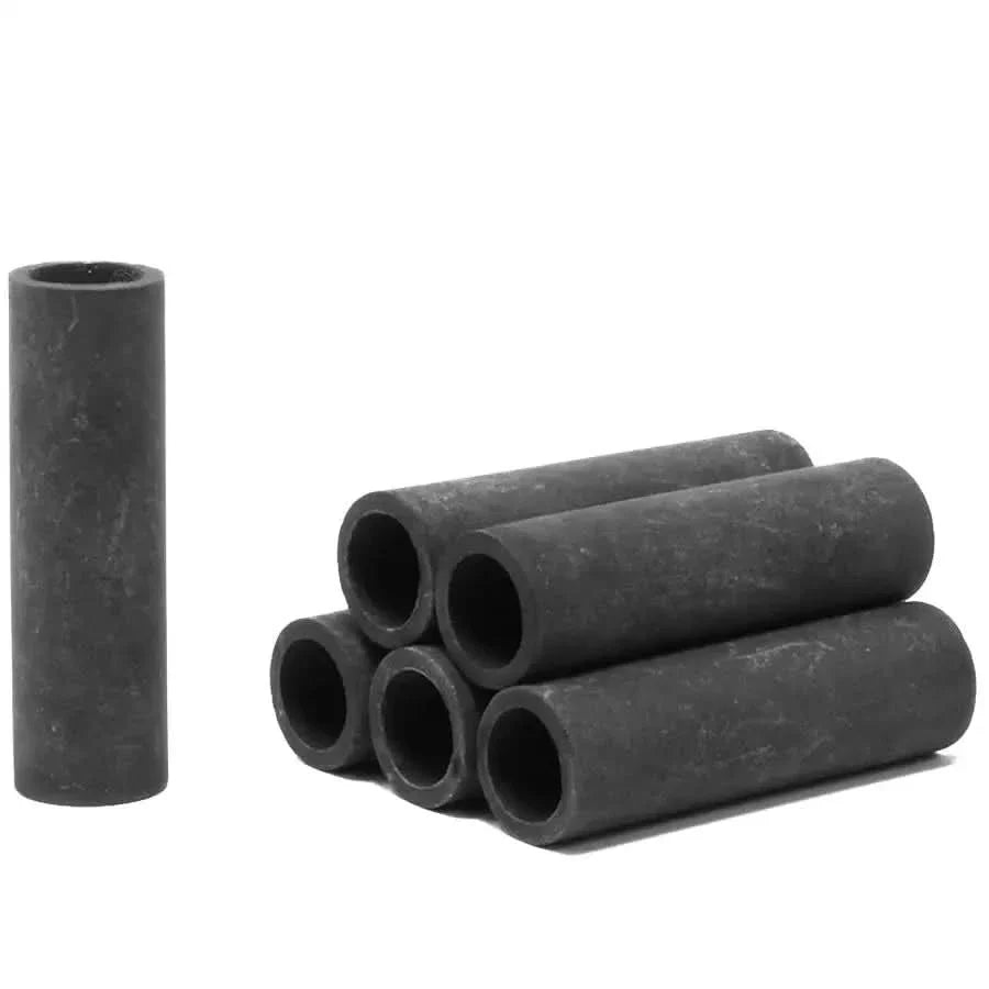 Dark gray cylindrical tubes.
