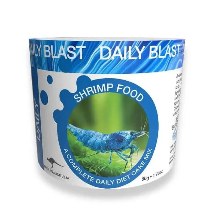 Container of shrimp food.