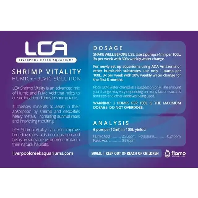 Shrimp Vitality (Humic + Fulvic Solution) 250ml