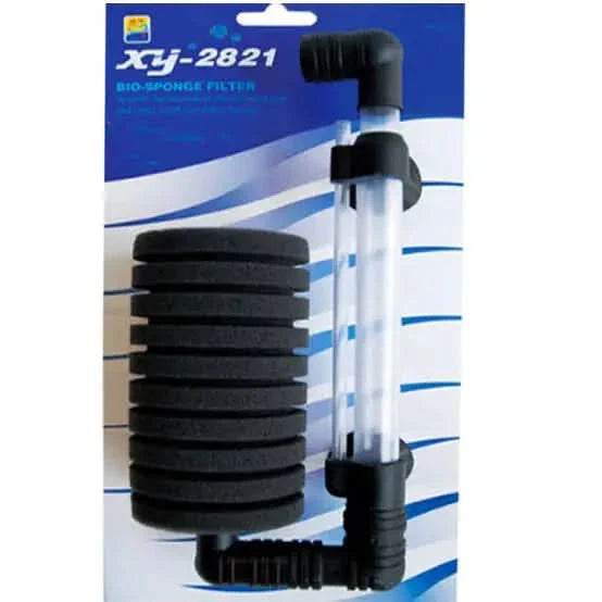 Black sponge aquarium filter.