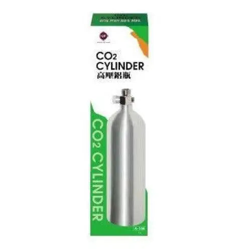 Aluminum CO2 cylinder.