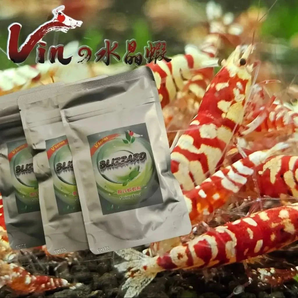 Shrimp food packets.