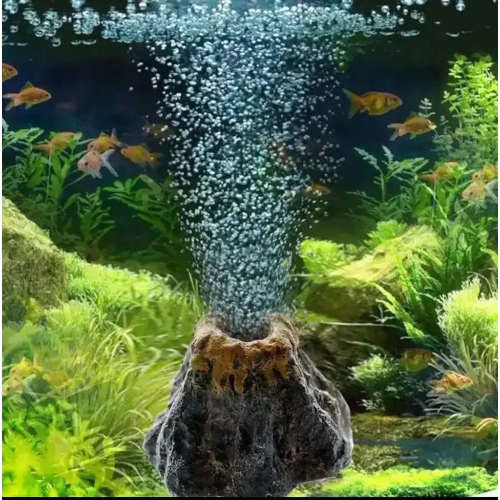Aquarium volcano bubbler.