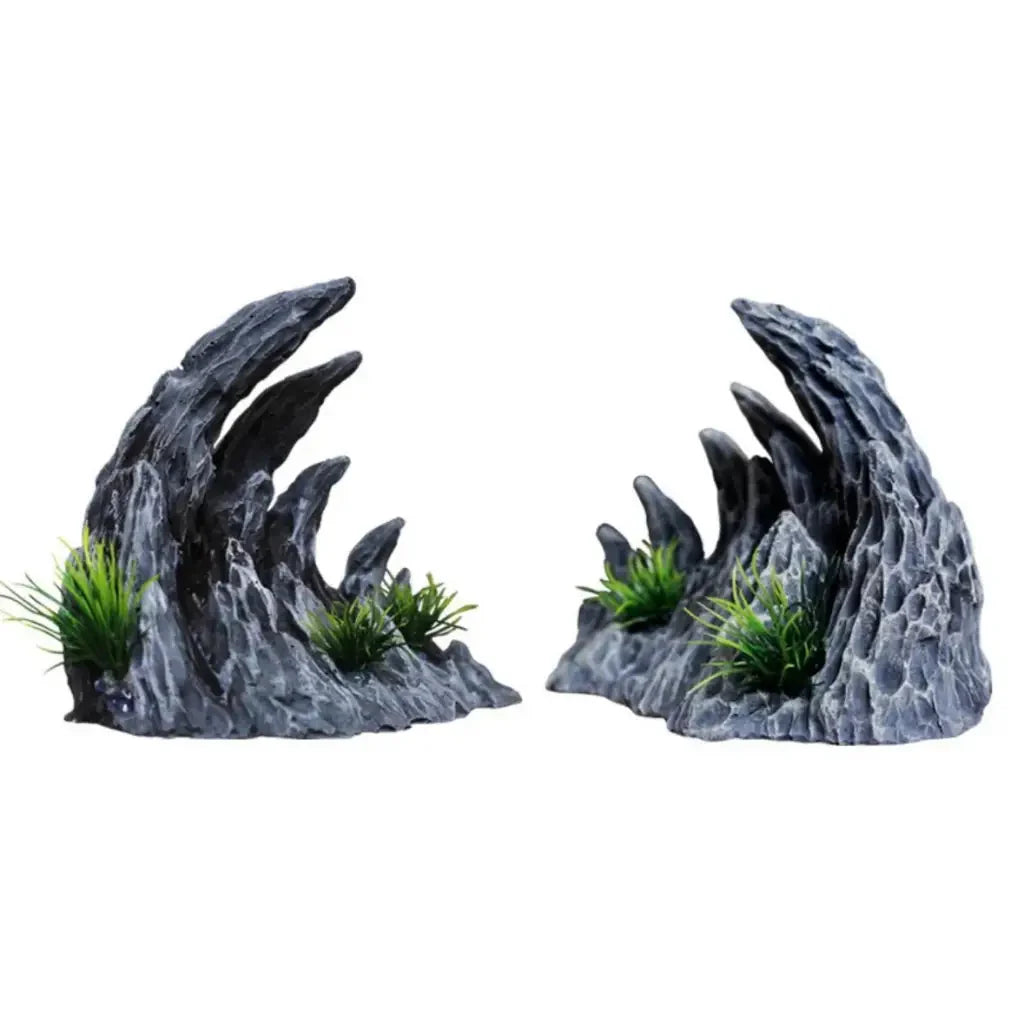 Canyon Landscaping Fish Tank Simulation Qinglong Stone (2pcs