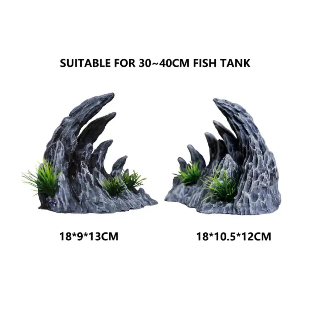 Canyon Landscaping Fish Tank Simulation Qinglong Stone (2pcs