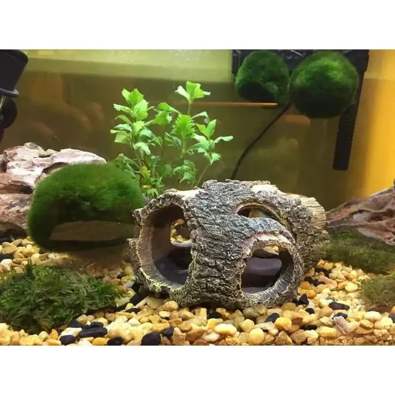 Aquarium log decoration.