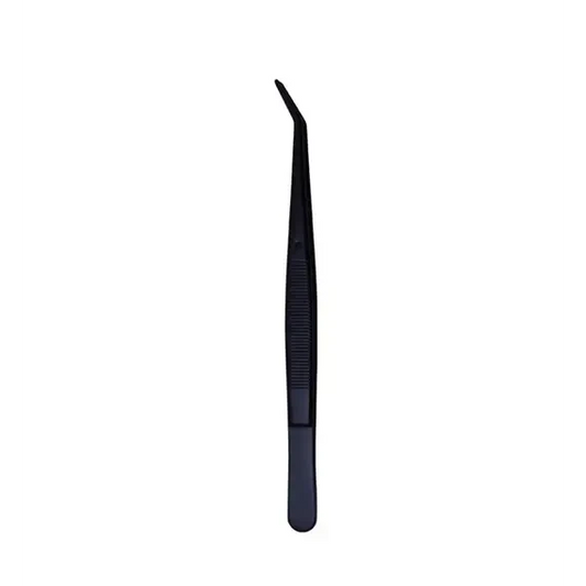 Black angled tweezers.