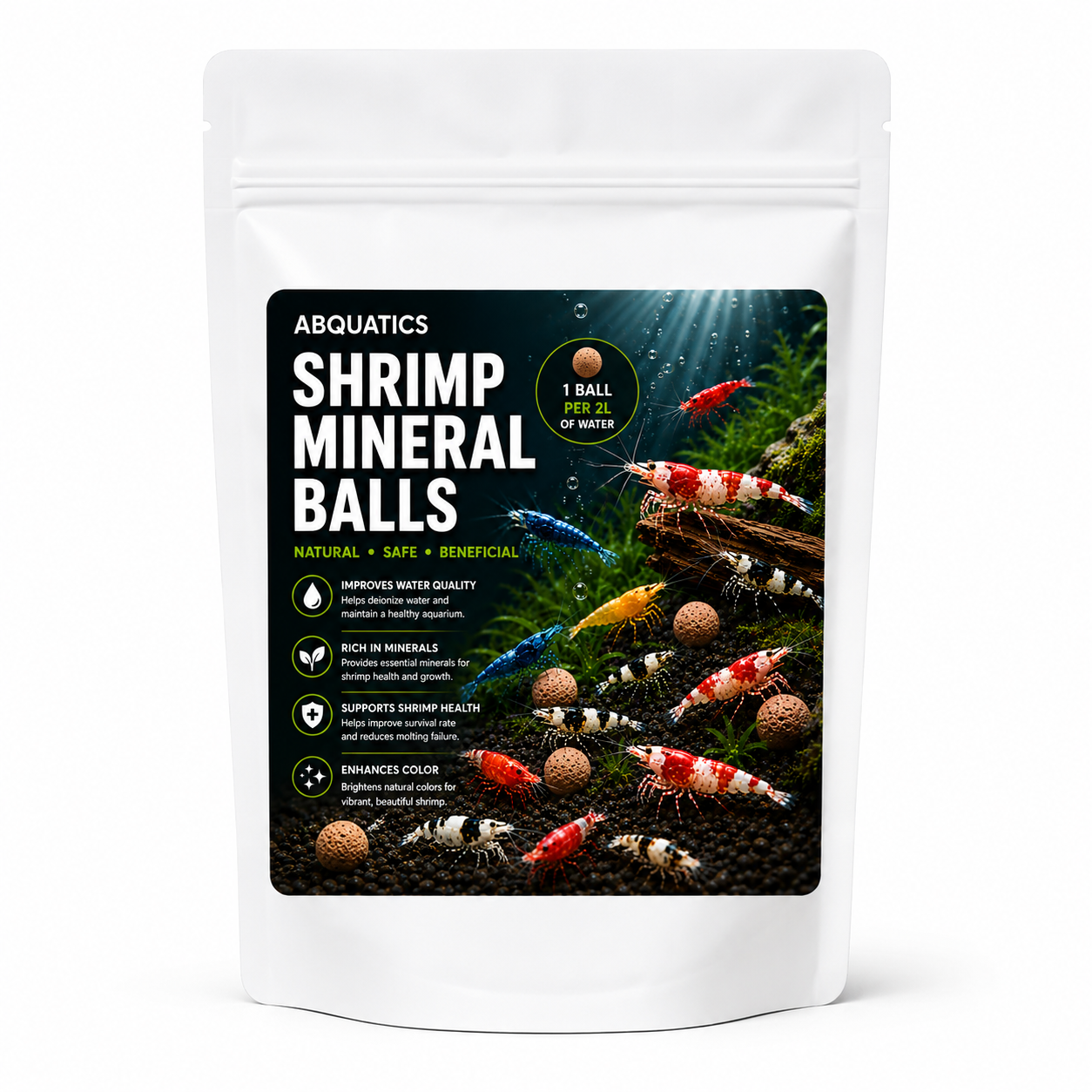 Shrimp Mineral Balls  Tourmaline Ceramic 50g L(ECM6)