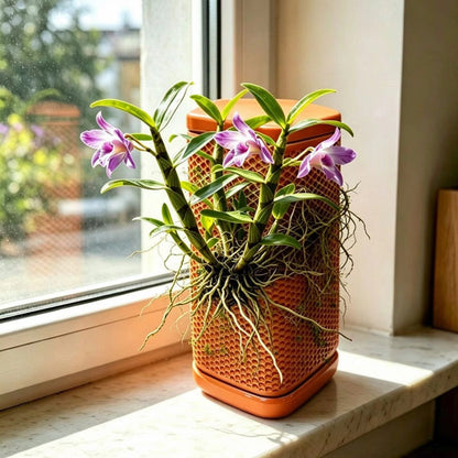 Self-Watering Terracotta Ceramic Planter