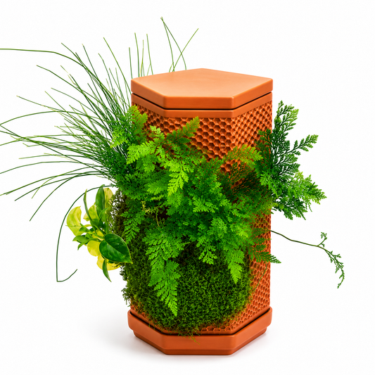 Self-Watering Terracotta Ceramic Planter