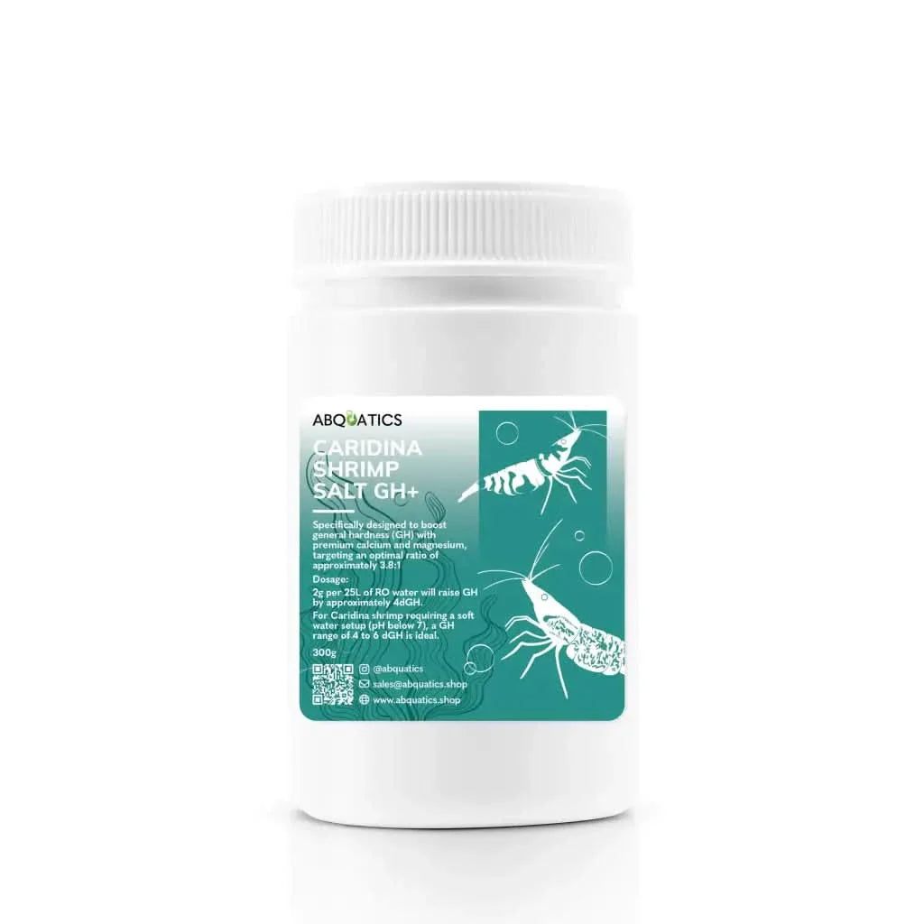 White container of shrimp salt.