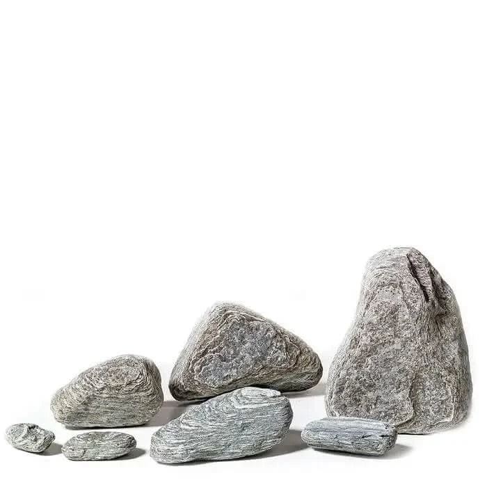 Collection of gray rocks.