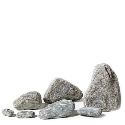Collection of gray rocks.