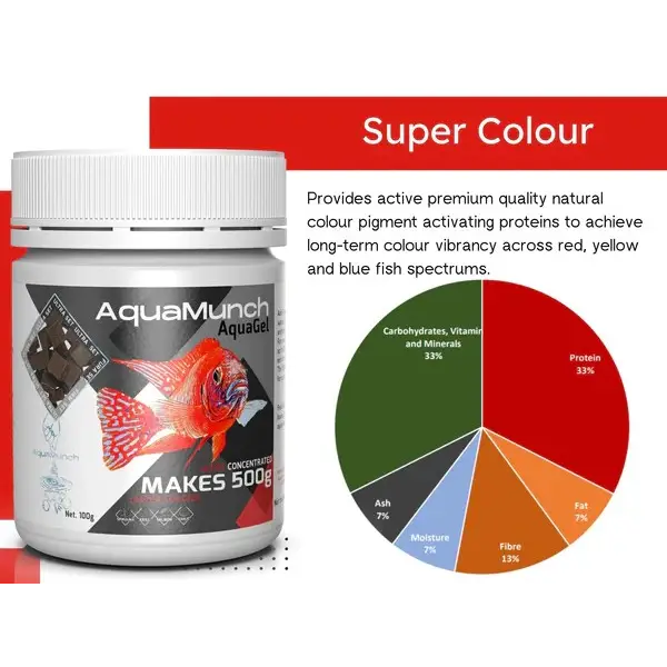 AquaMunch AquaGel Fish Food - Super Color