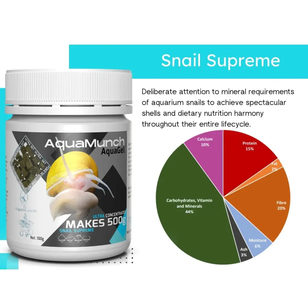 AquaMunch AquaGel Snail Food - Snail Supreme