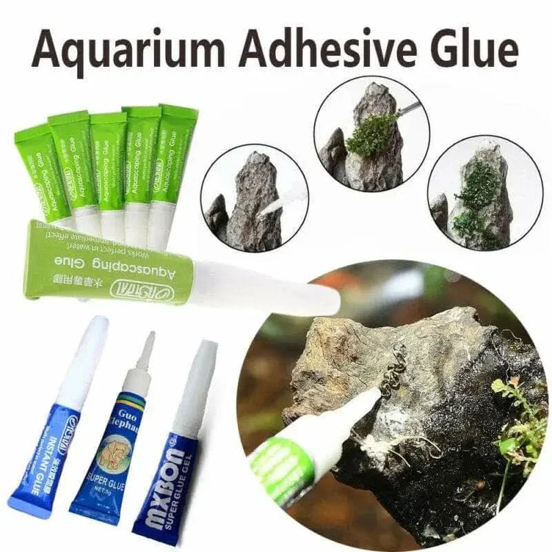 Aquarium adhesive glue tubes.