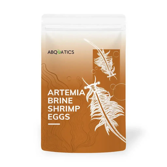 Pouch of artemia brine shrimp eggs.