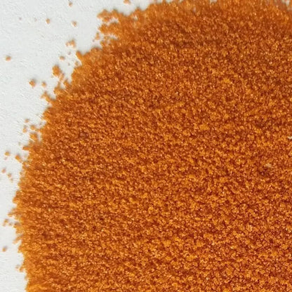 Pile of orange granules.