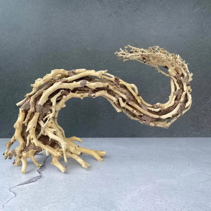 Intricate driftwood sculpture.