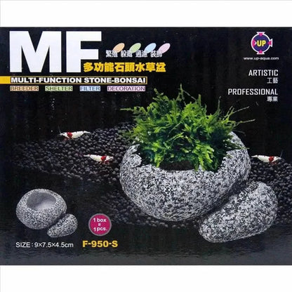 Multi-function stone bonsai.