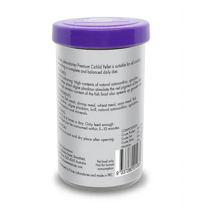 Container of fish food.
