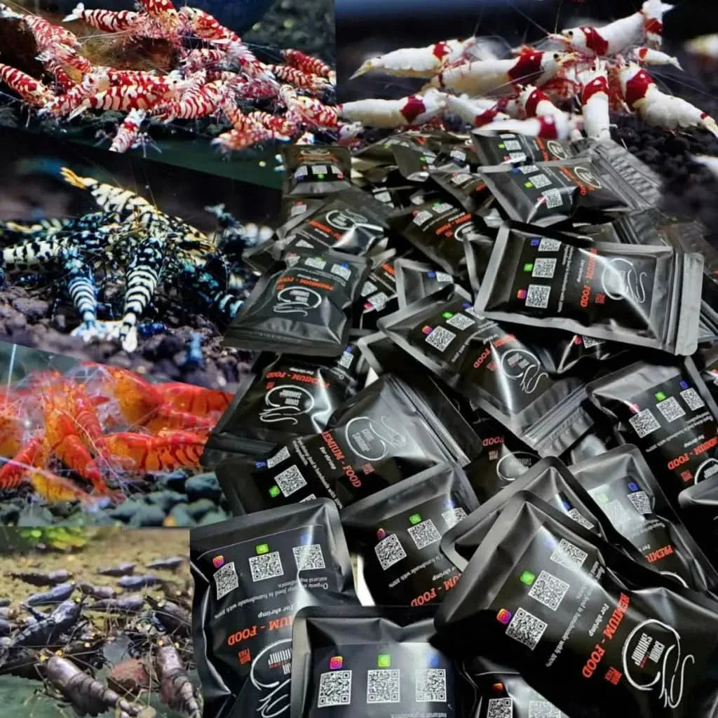 Shrimp food packets.