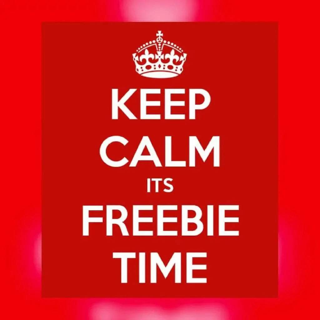 Red ’Keep Calm’ poster.