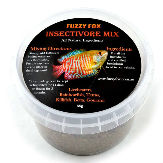 Fuzzy Fox Insectivore Mix (Fish) - 65g